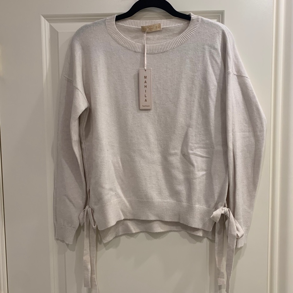 Mahila Side Tie Sweater